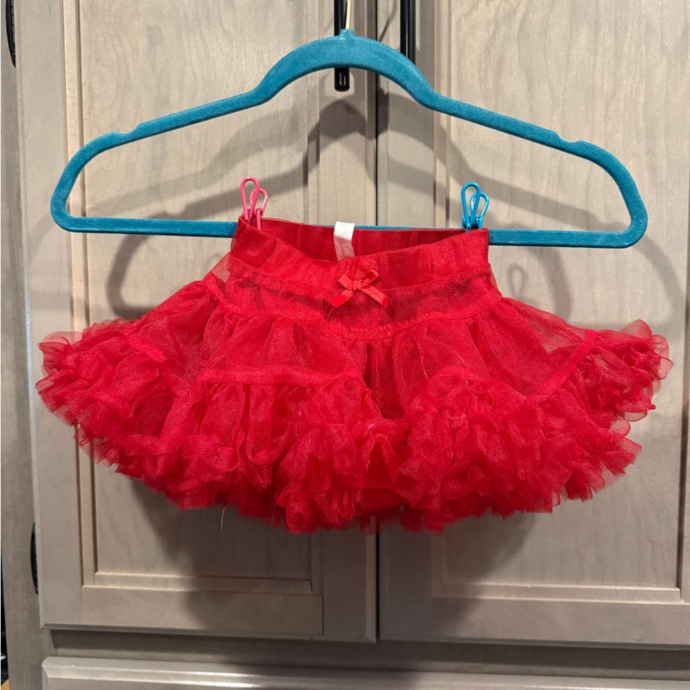 Red holiday/christmas/valentine tutu skirt for a newborn! Cherokee brand NB